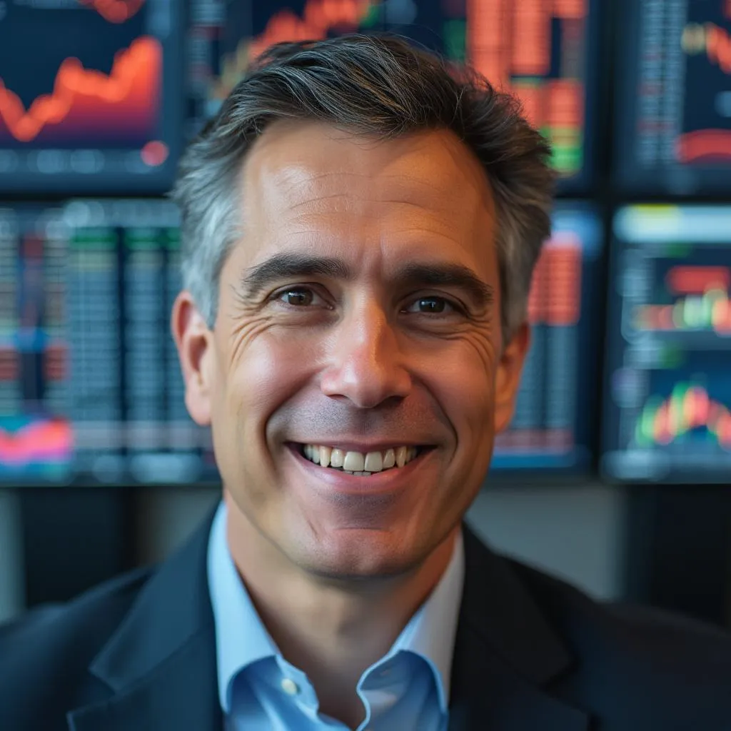Portrait d'un directeur financier souriant